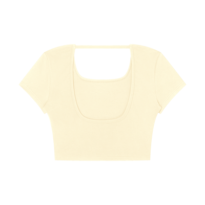 Women's Square Neck Crop T-Shirt